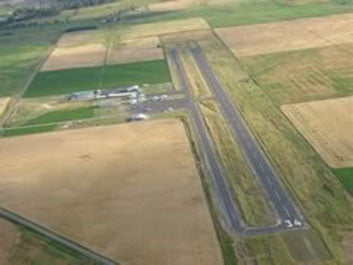 Aerial view of Ronan Airport (7S0)
